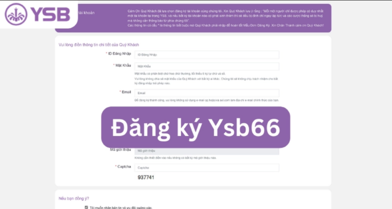 Đăng ký 1 Đăng ký YSB66