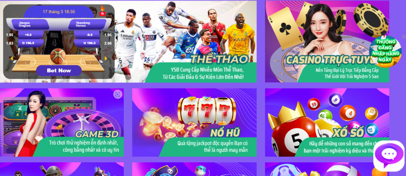 Trang chủ 38 cổng game YSB66