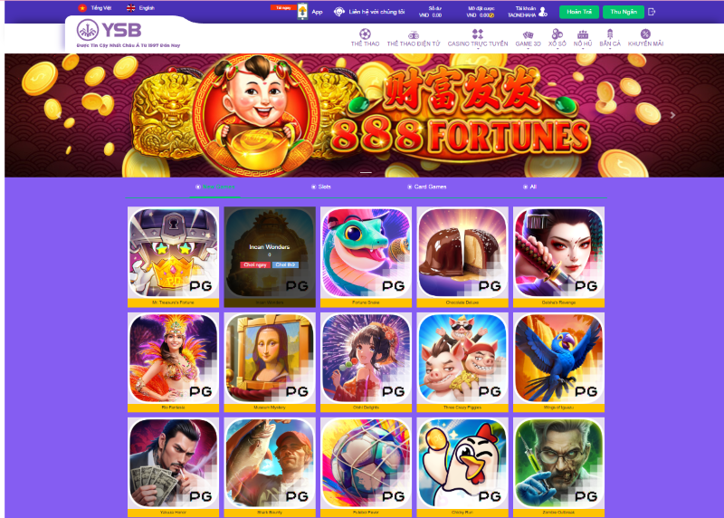 Nổ hũ 2 game đổi thưởng nổ hũ YSB66